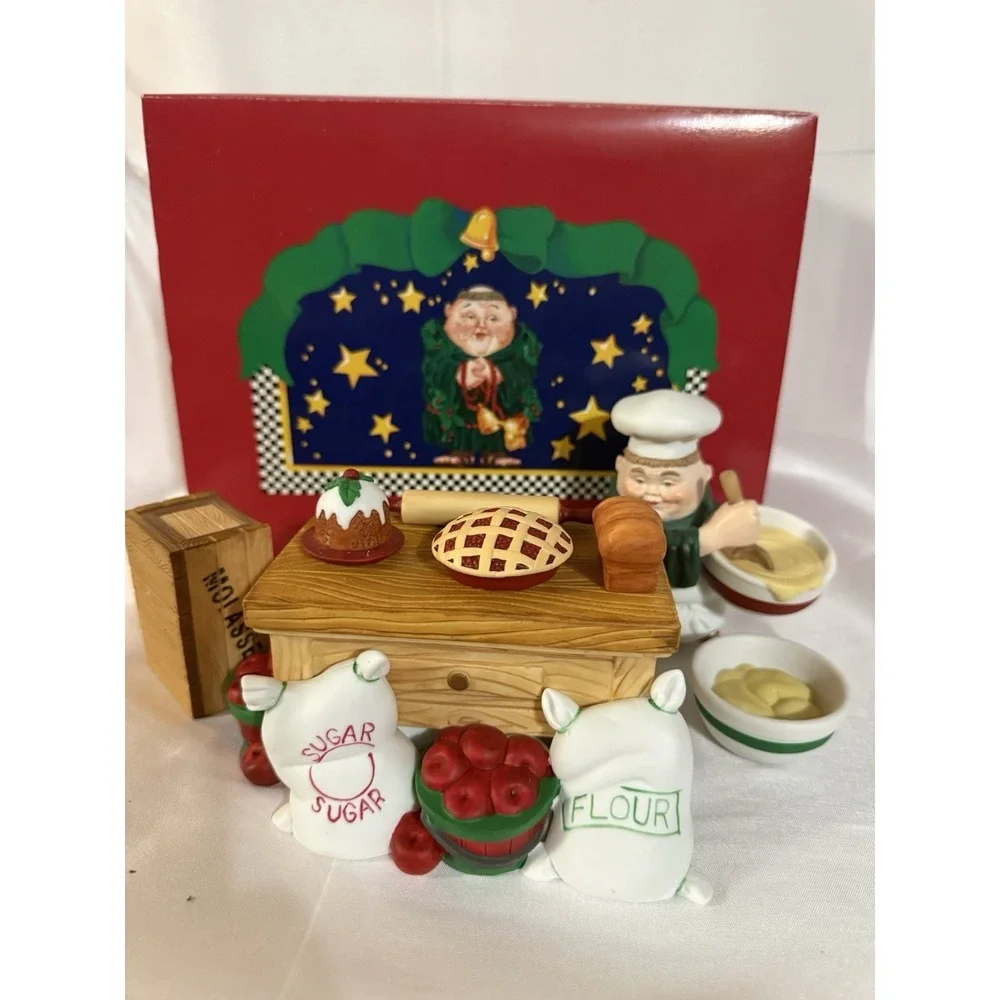 Vintage‎ Dept 56 Maxwell the Mixer Porcelain Baking Set #9372-6 Complete Box